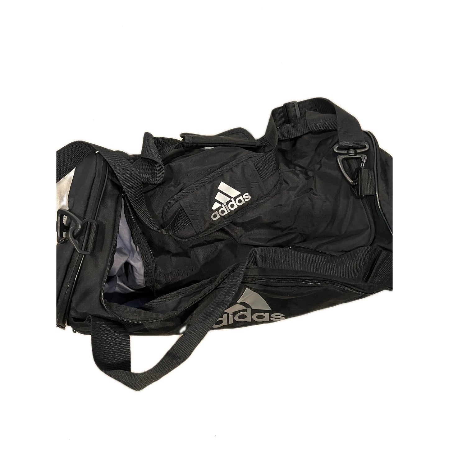 Adidas Defender Medium White Black Gym Bag