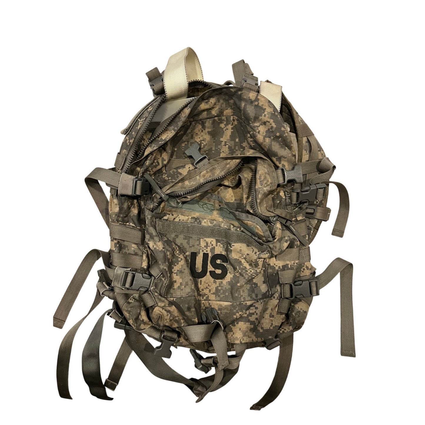 US Army Issued Green Camo Tactical Backpack