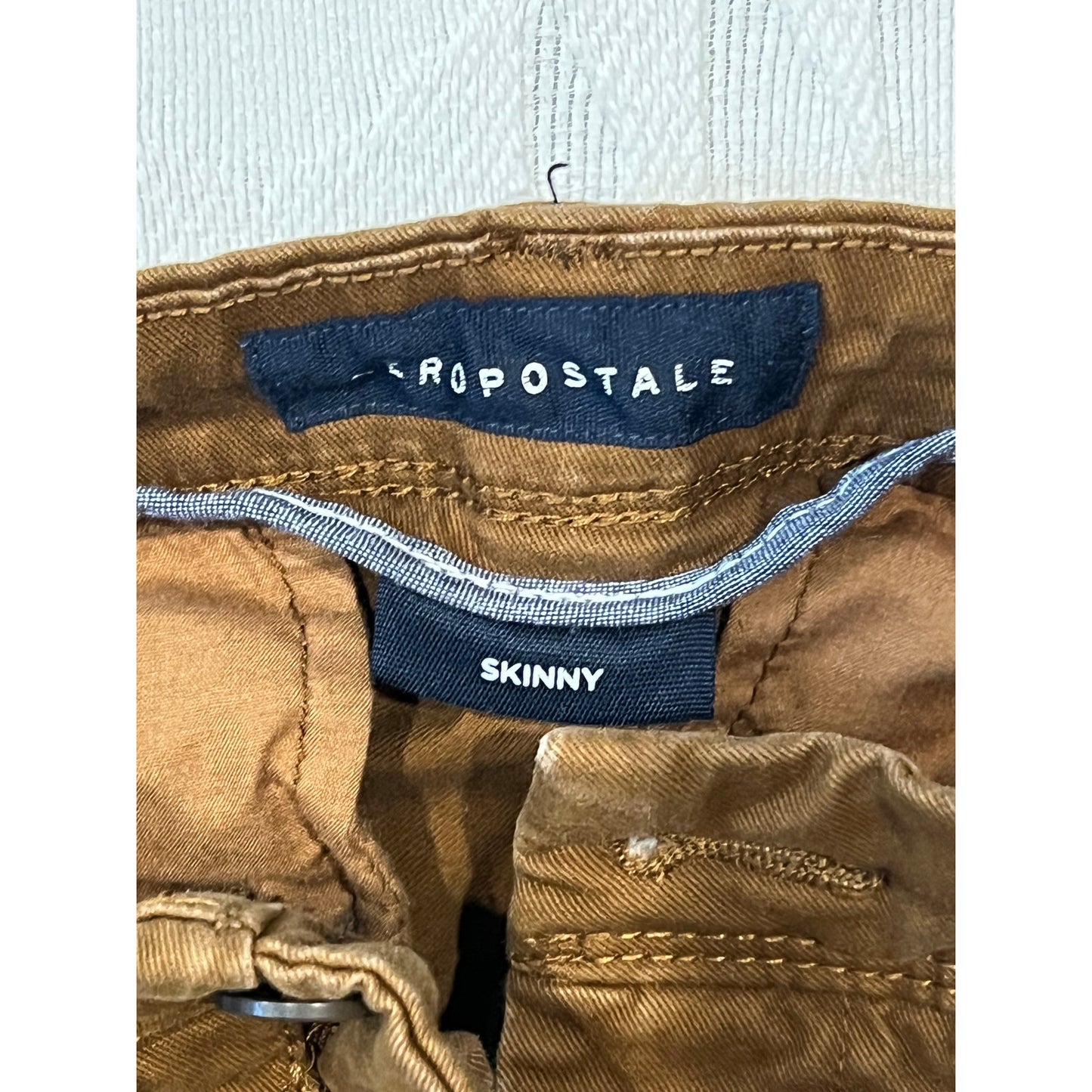 Aeropostale Skinny Beige Jeans Mens 28x32