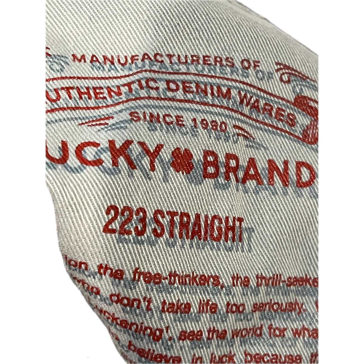 Lucky Brand 223 Straight Jeans Mens 30x32