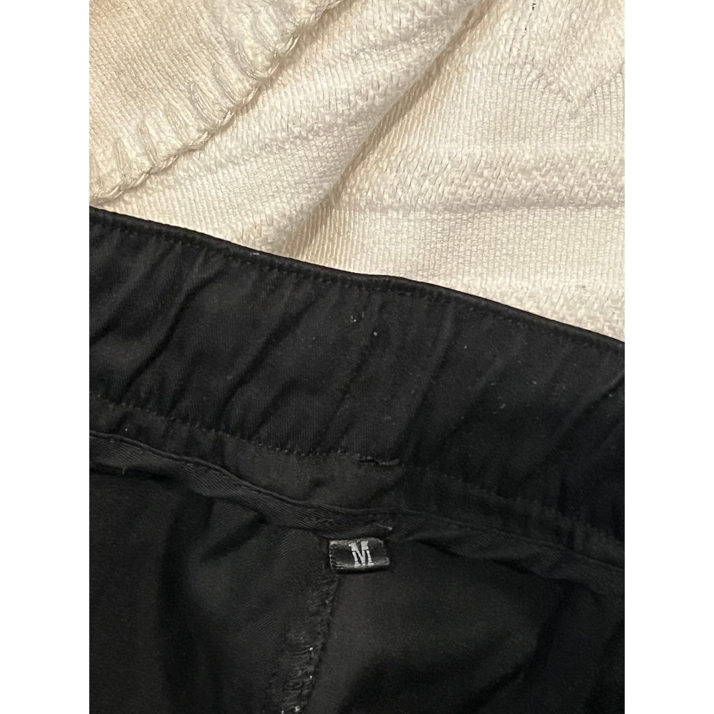 No Label Black Cargo Joggers Mens Medium (32x28)