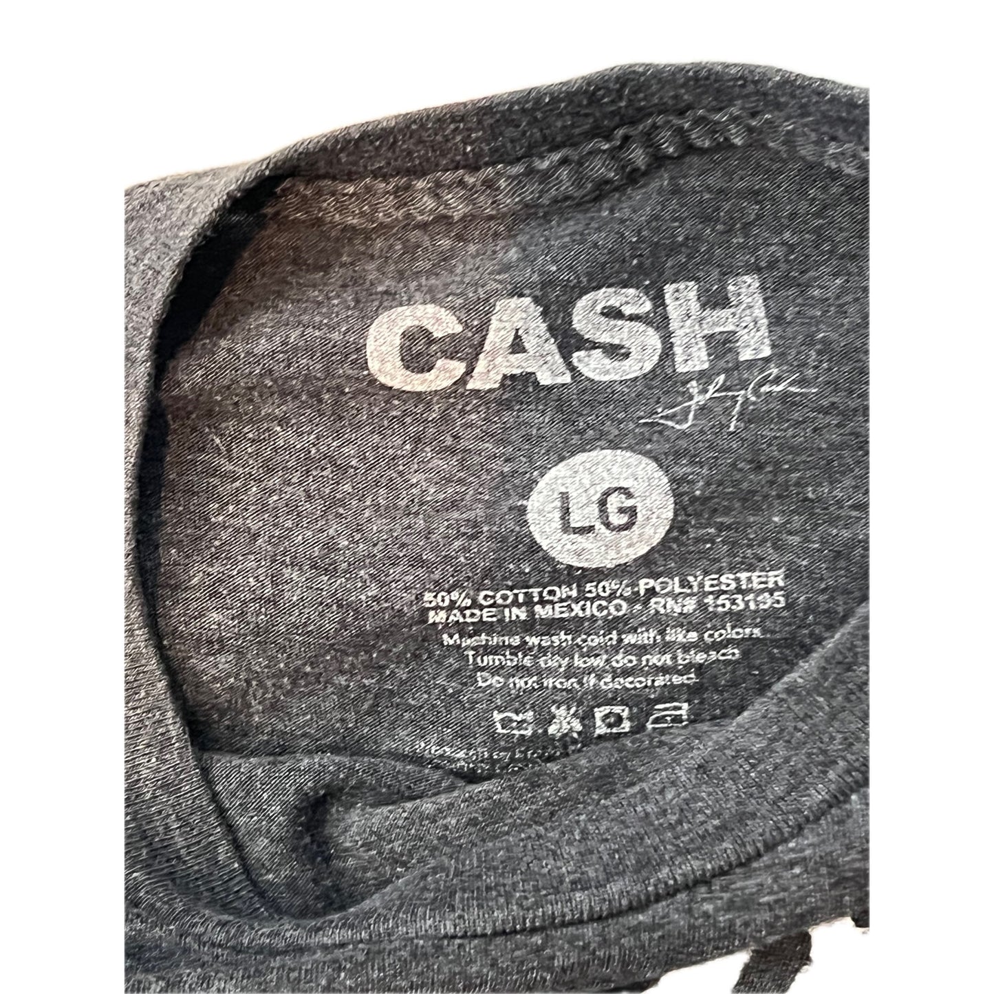 T-shirt Johnny Cash Man In Black homme grande taille