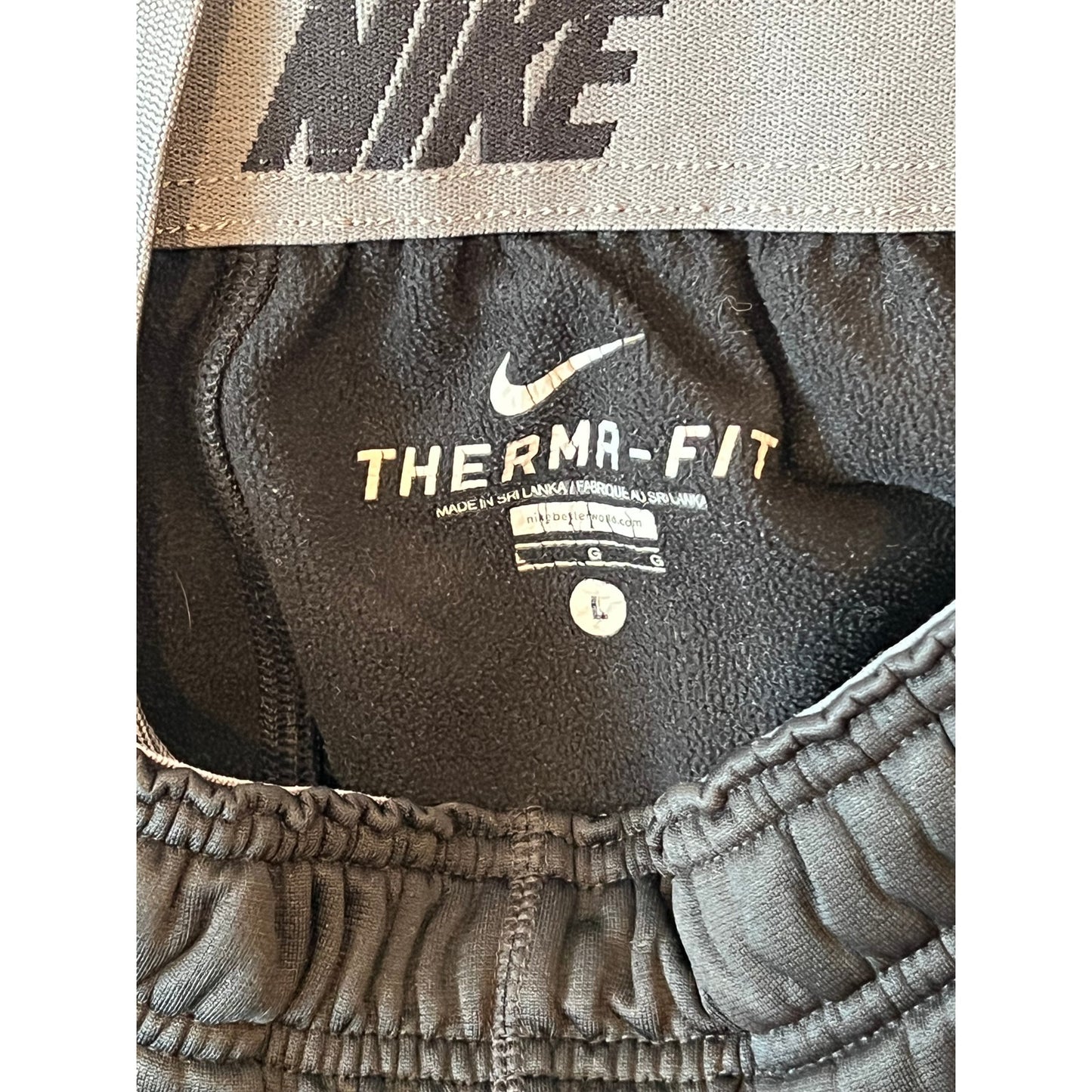 Nike Black Therma Fit Sweatpants Joggers Mens L