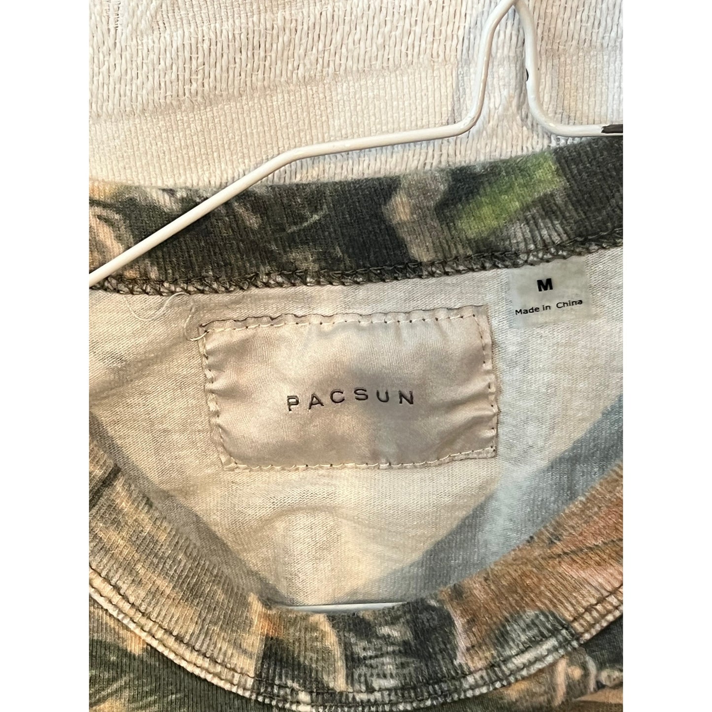 Pacsun Mossy Oak Long Sleeve Skater Shirt Mens M