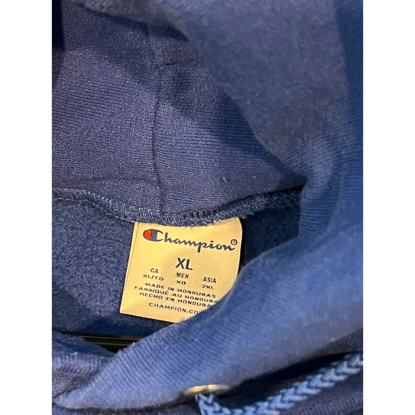 Sweat à capuche Champion bleu homme XL