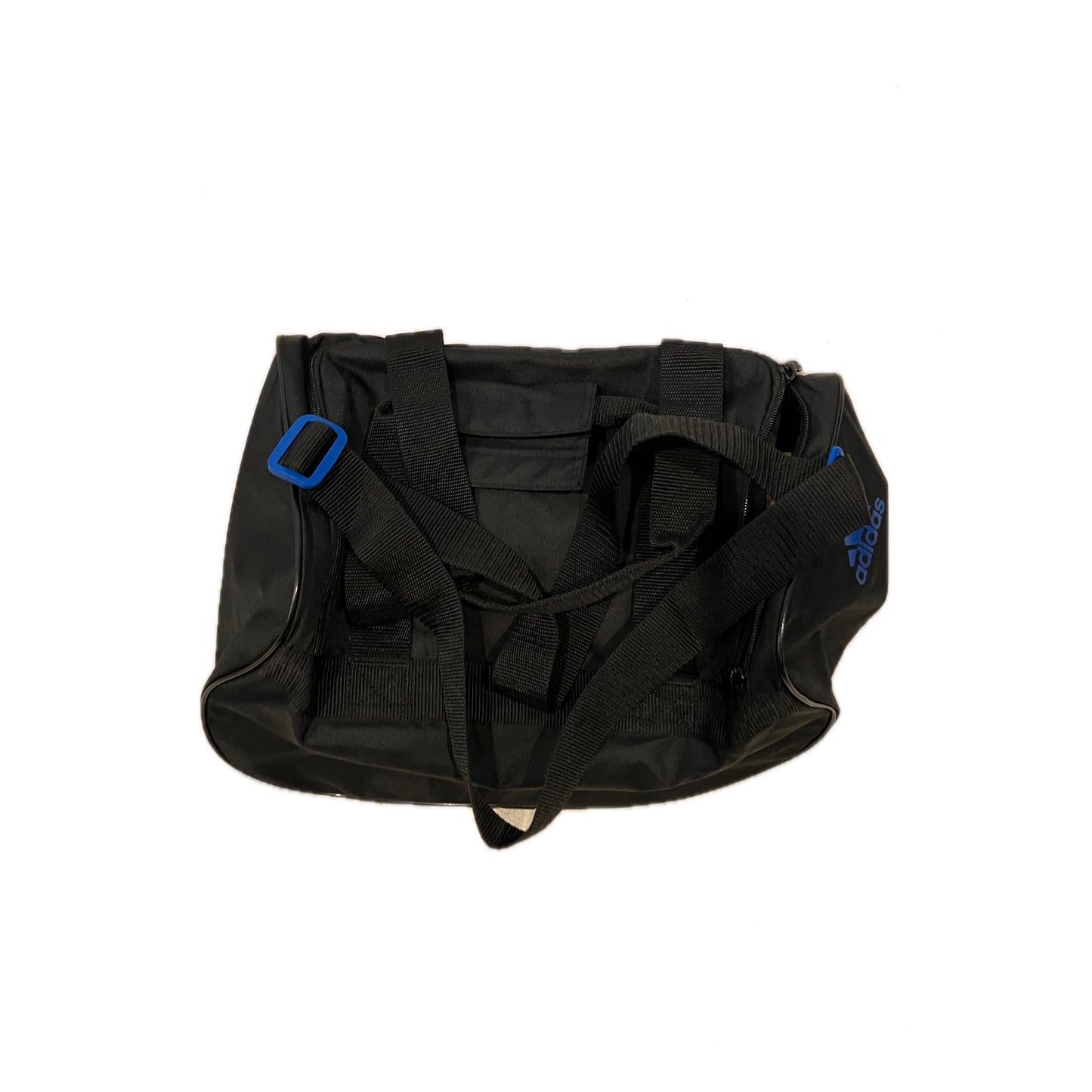 Adidas Defender Small 16"x10"x8" Blue Black Duffel Gym Bag