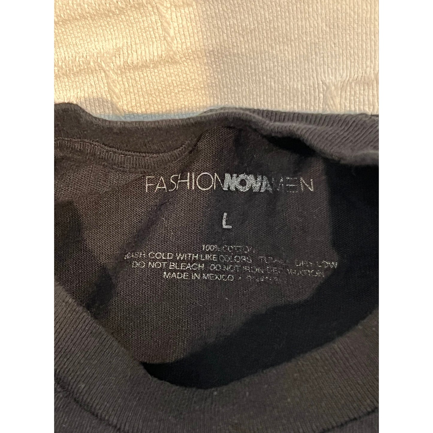 FashionNova Faith Black T-Shirt Mens Large
