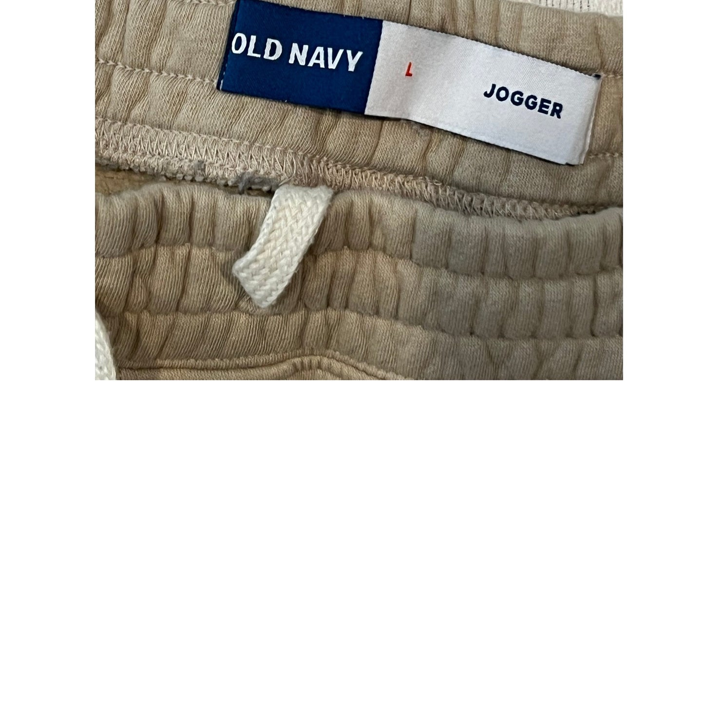Old Navy Beige Cargo Joggers Mens L