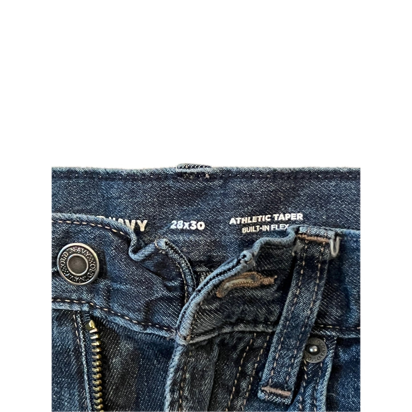 Old Navy Athletic Taper Jeans azules para hombre 28x30