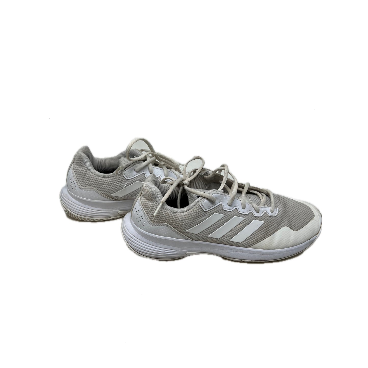 adidas Gamecourt 2.0 Cloud White Matte Silver Mens 10.5