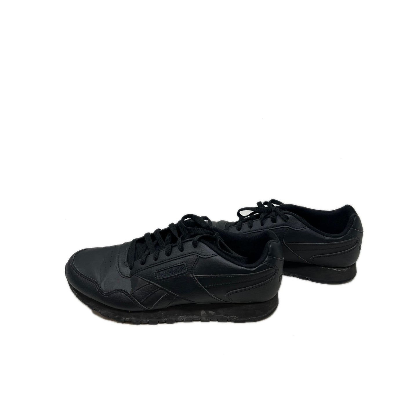 Reebok Classic Leather Low Black Black Mens 10.5