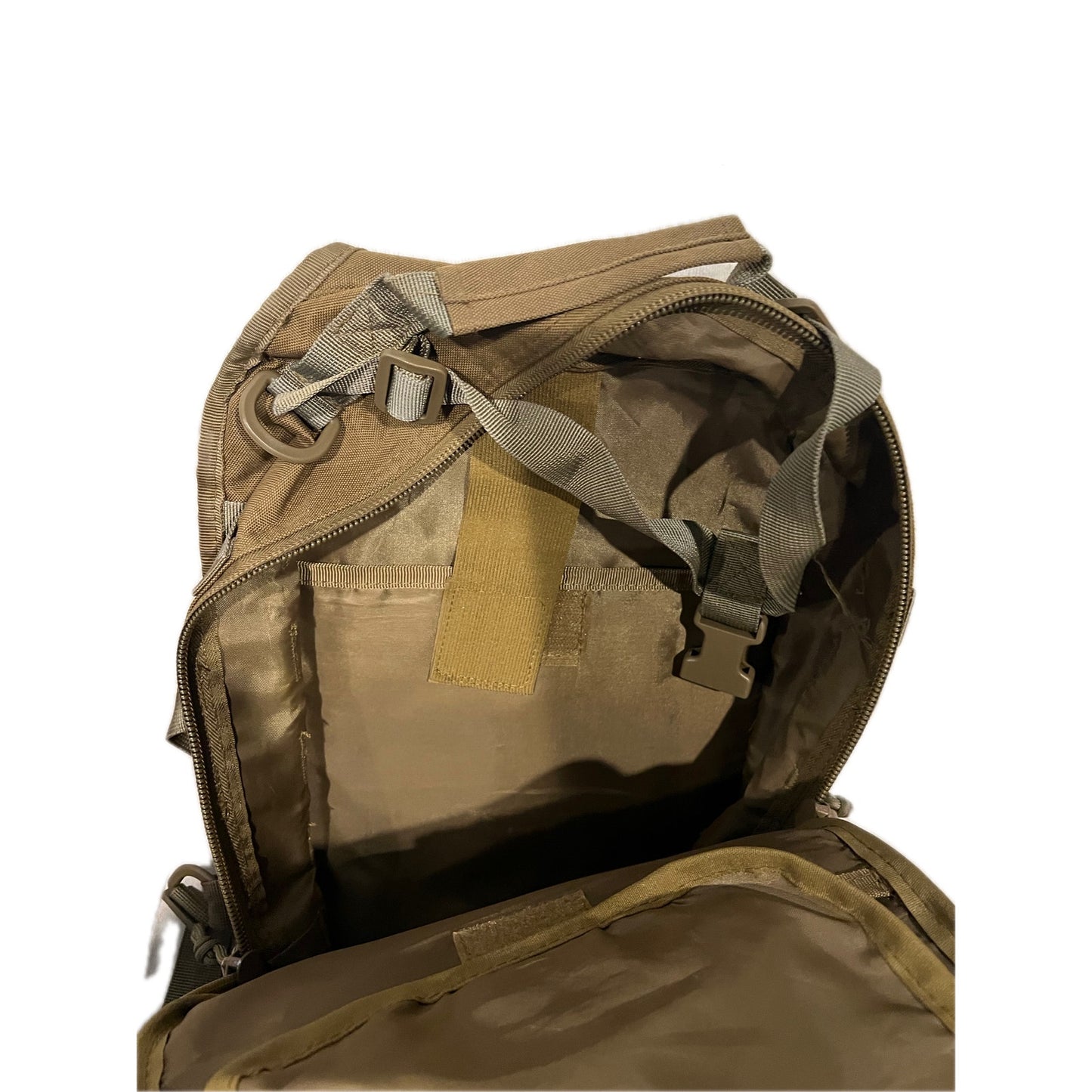 Tan Khaki Desert Hiking Tactical Backpack Black 25L