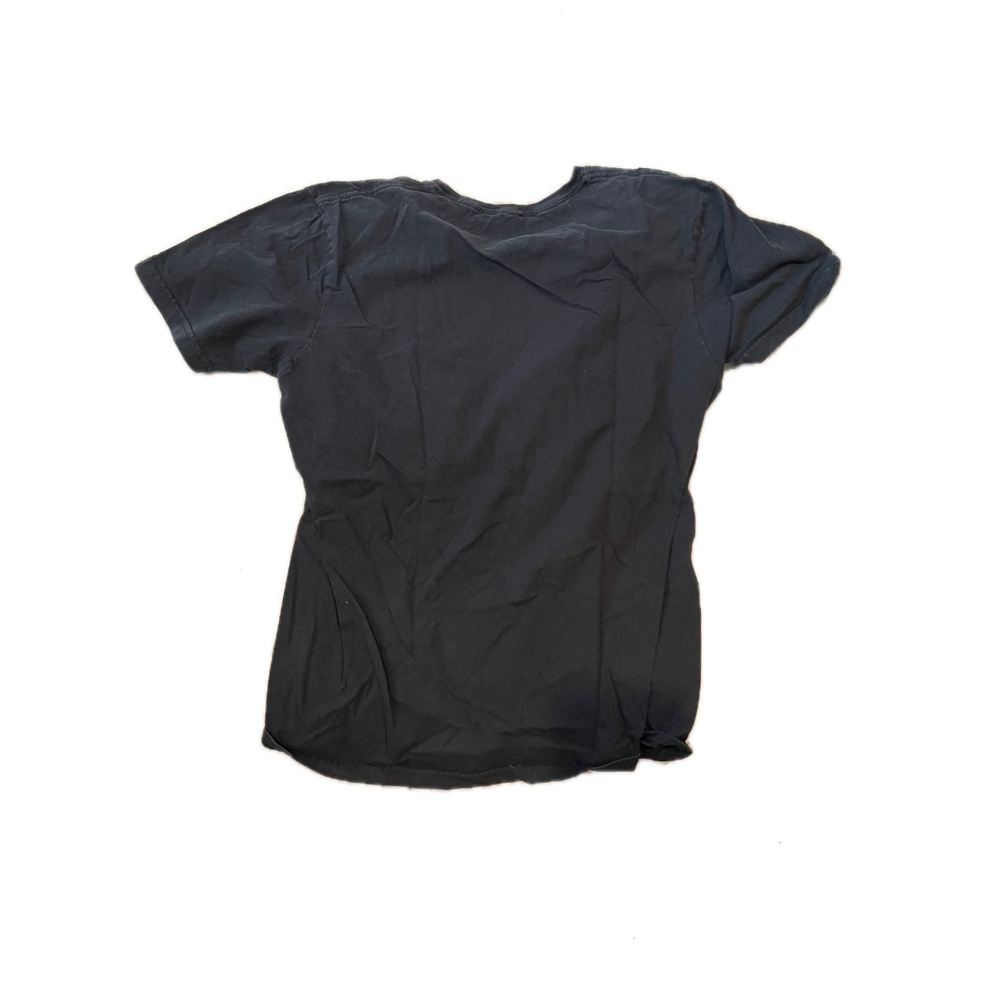 Threadless Spaceman Tagging Smiley Black T-Shirt Mens M