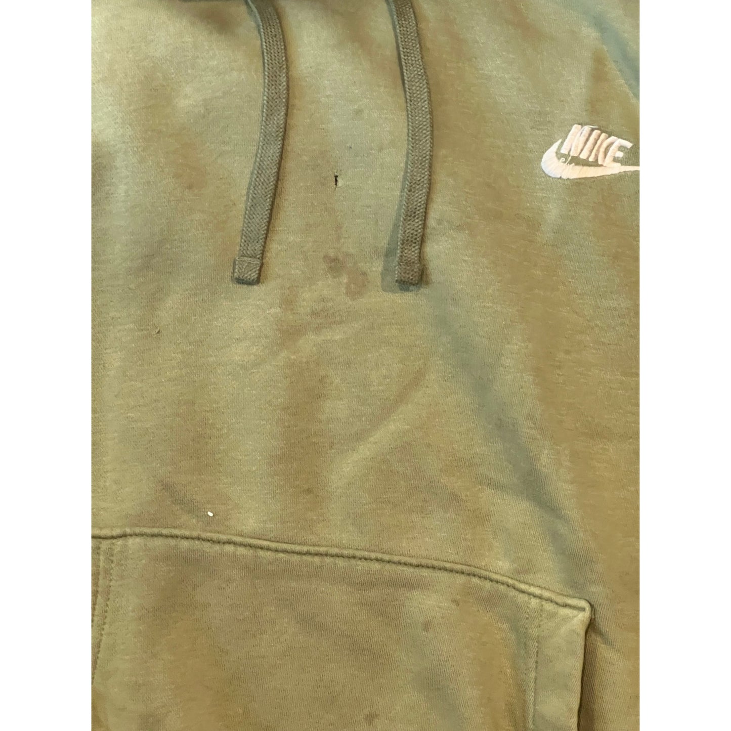 Nike Drab Green Pullover Hoodie Mens M