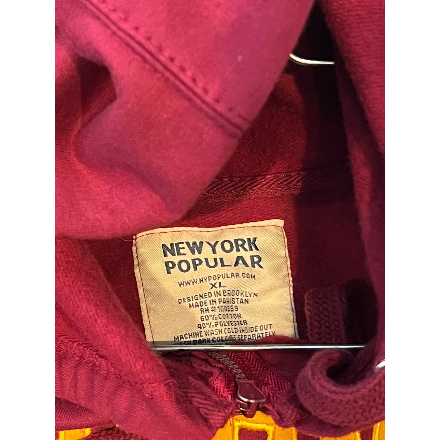 Sudadera con capucha y cremallera Phoenix New York, para hombre, talla XL