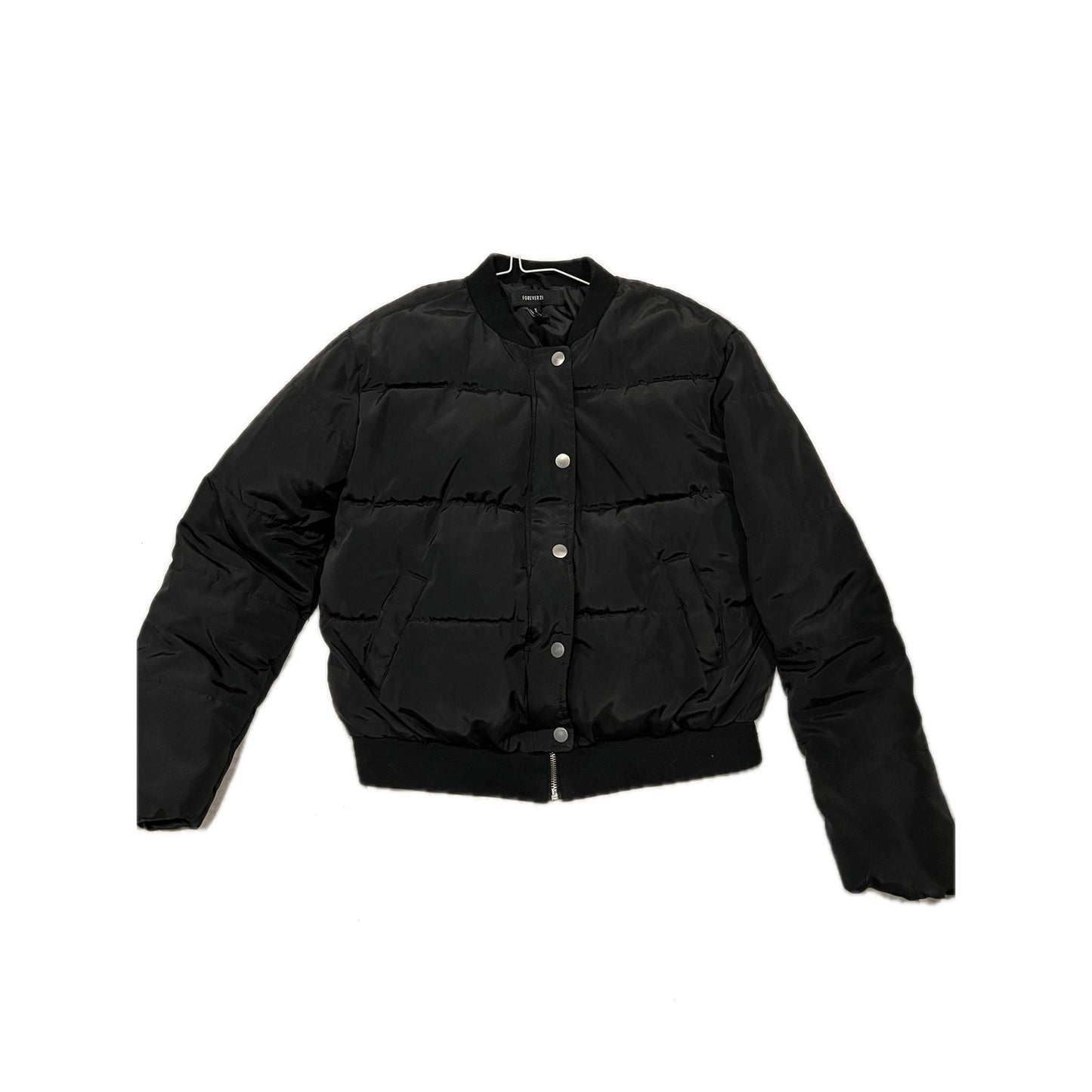 Forever 21 Cropped Quilted Puffer Jacket Womans M