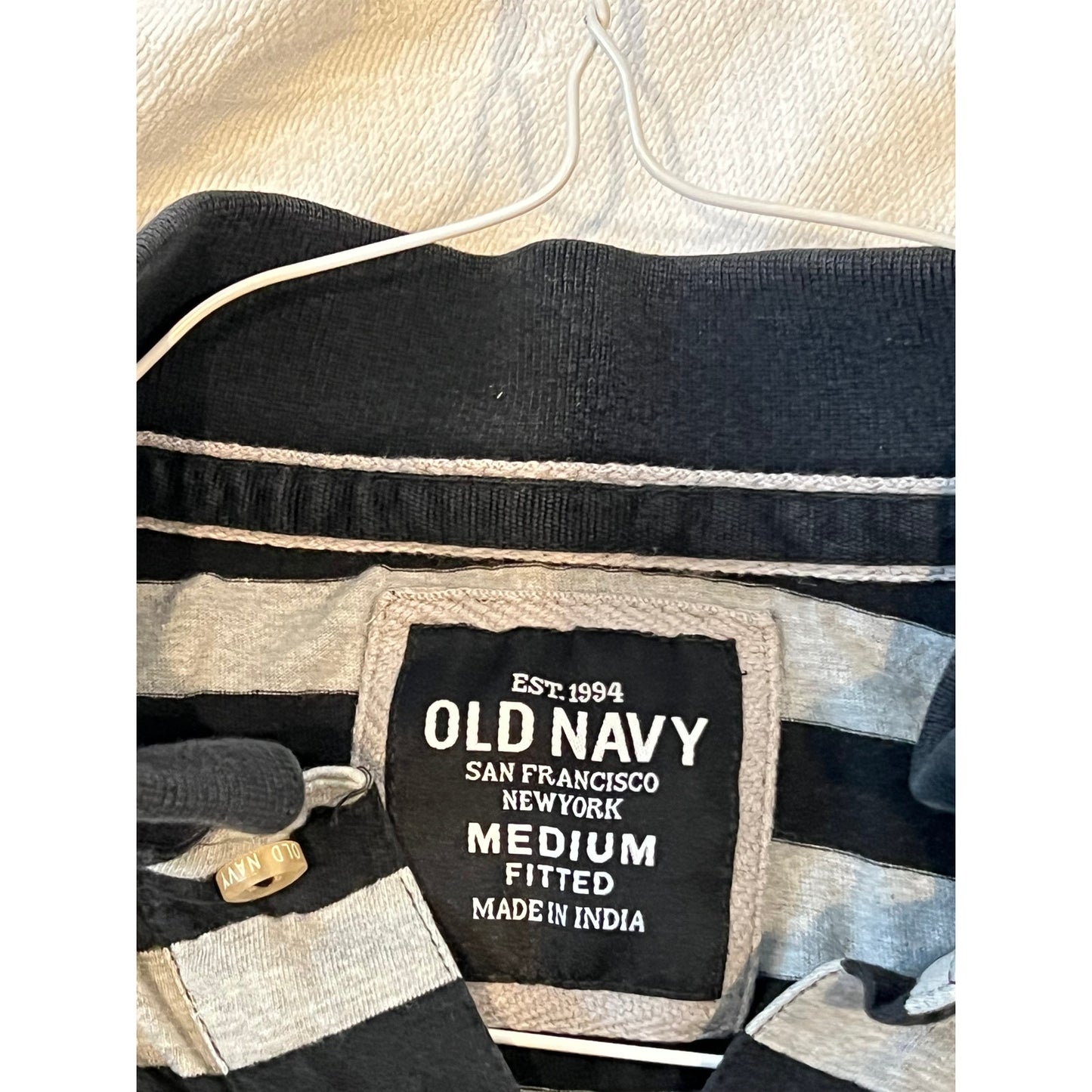 Polo rayé ajusté Old Navy, homme, taille M