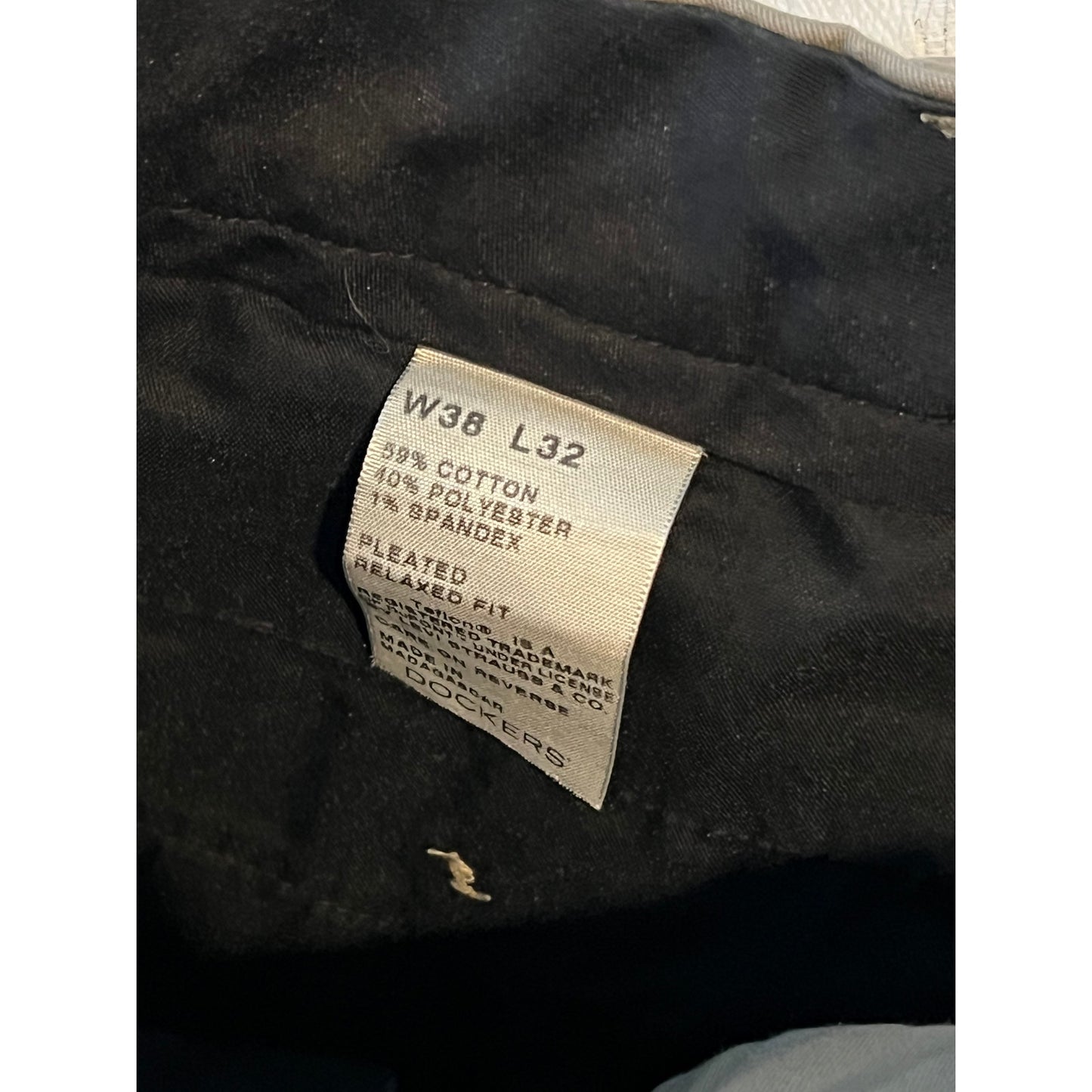 Pantalon décontracté plissé coupe ample Dockers Homme 38x32