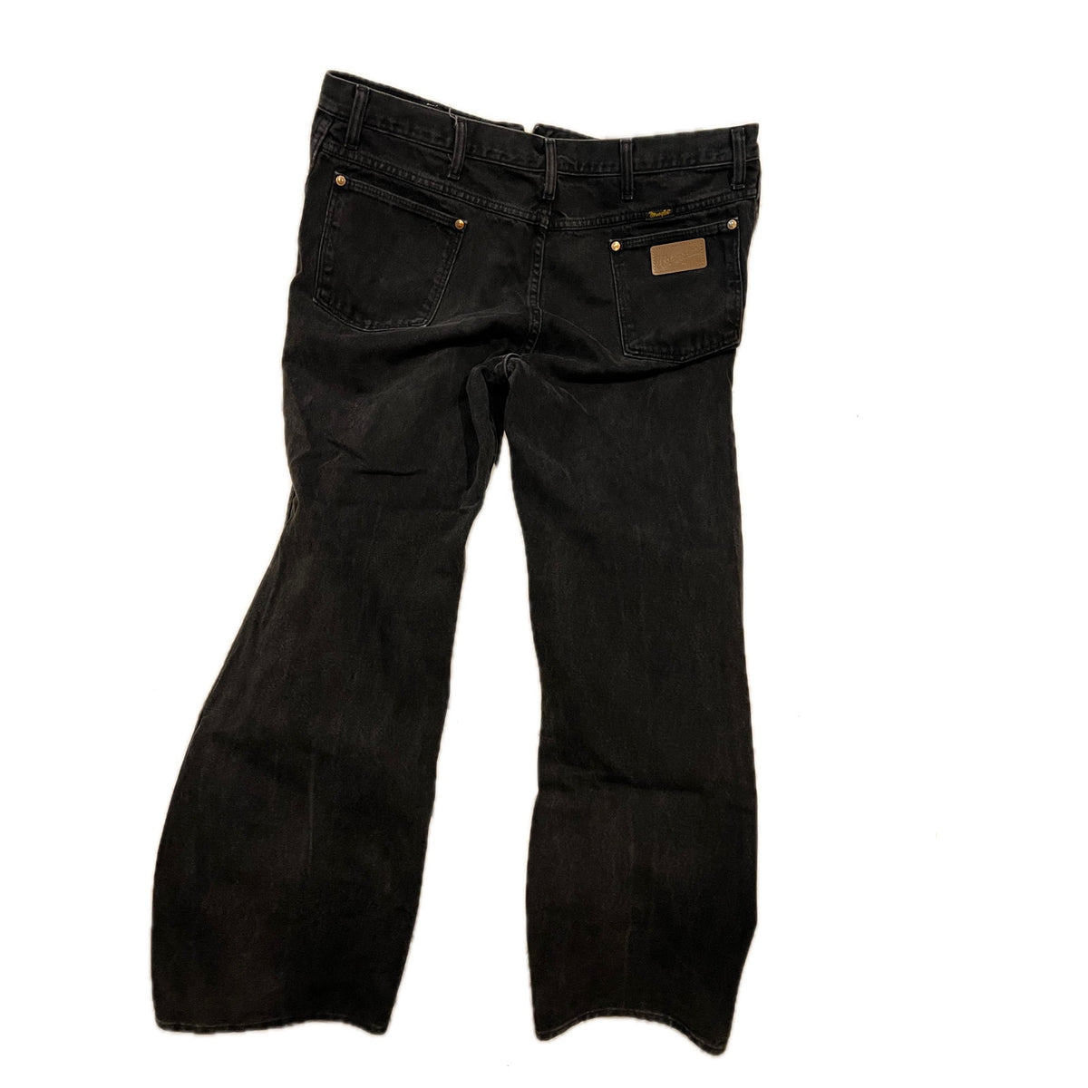 Wrangler 936WBK Straight Leg Black Jeans Mens 38x30