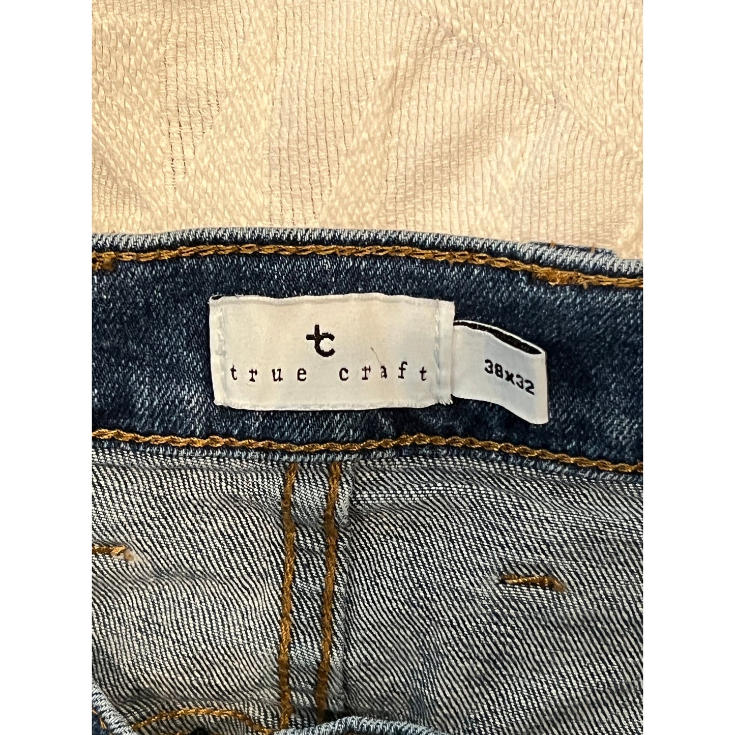 True Craft Slim Straight Jeans Mens 38x32