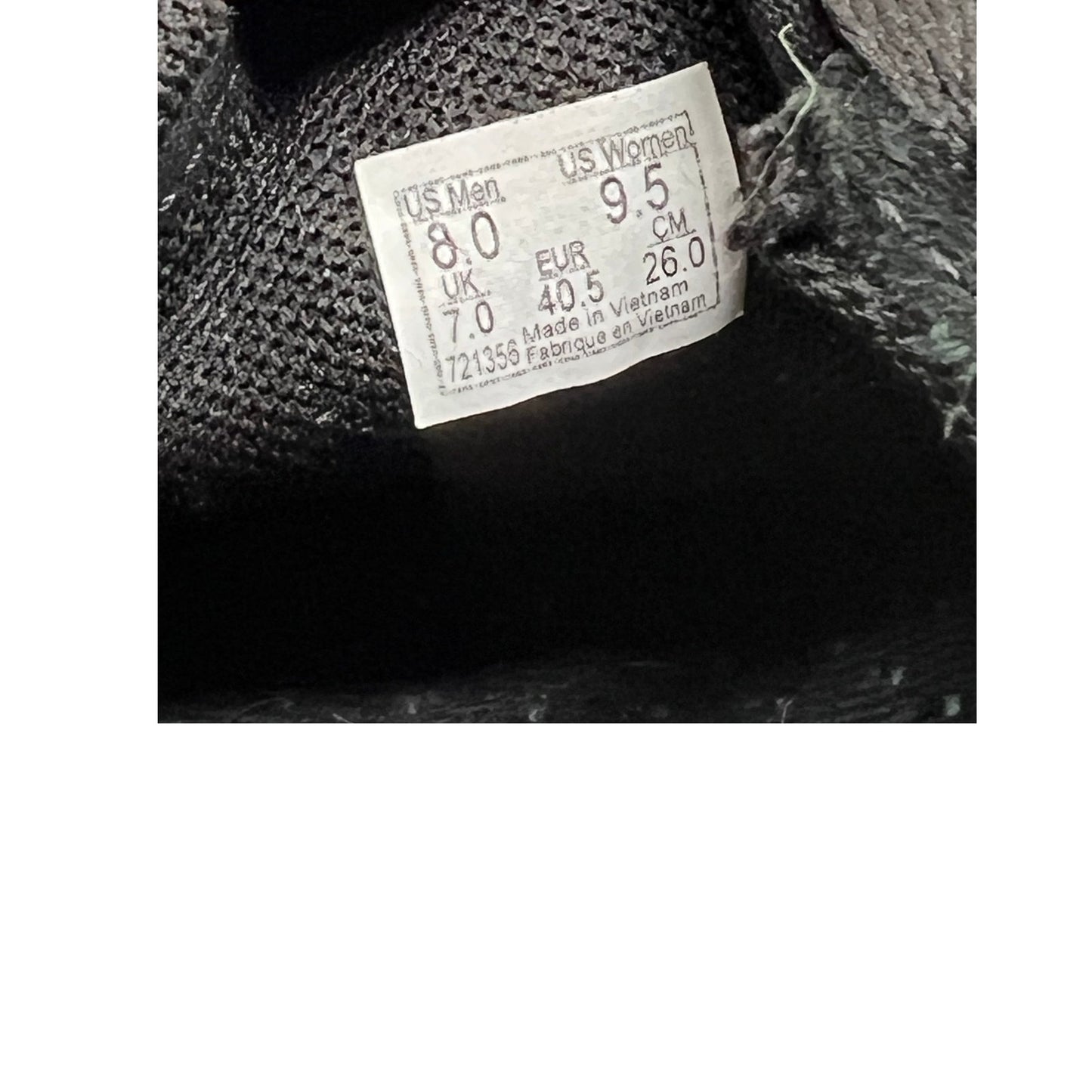 VANS Black Suede Shoes Mens 8 Style 721356