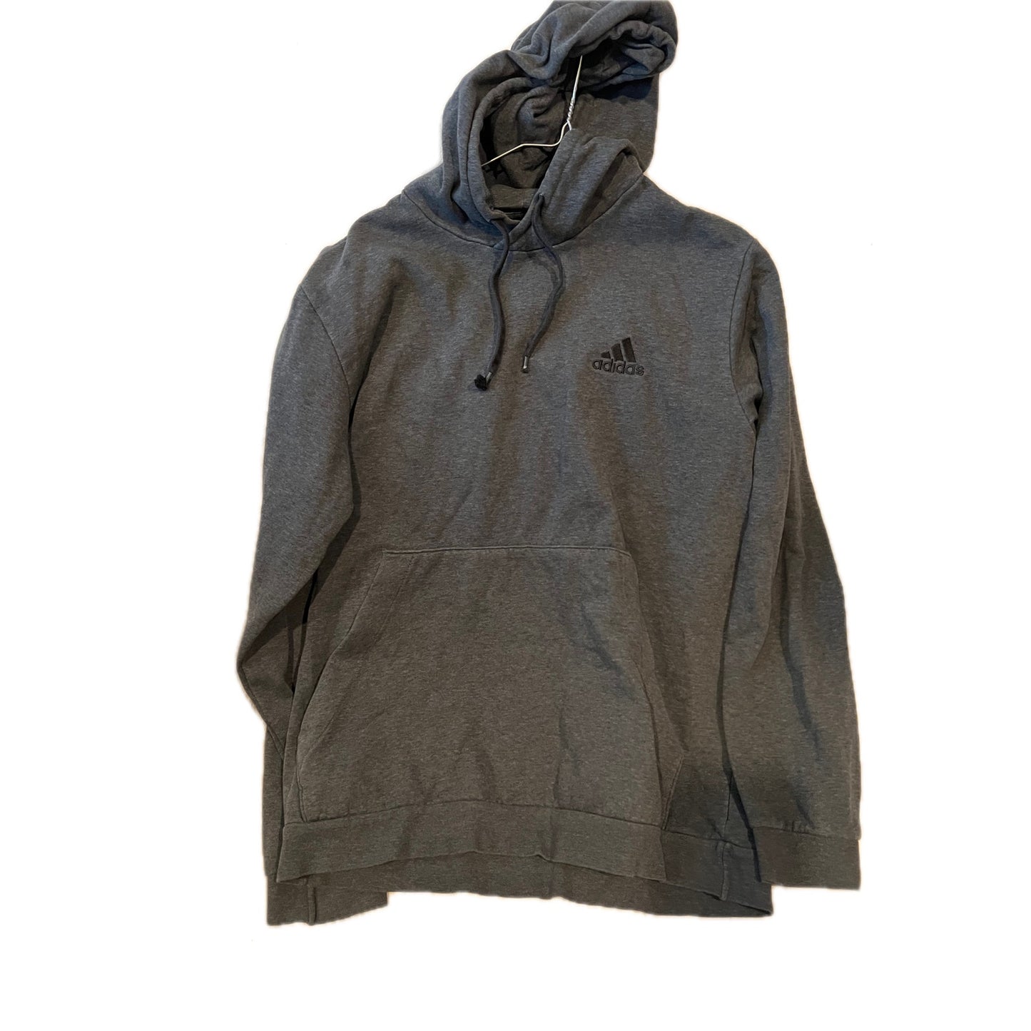 Adidas Charcoal Gray Pullover Hoodie Mens L