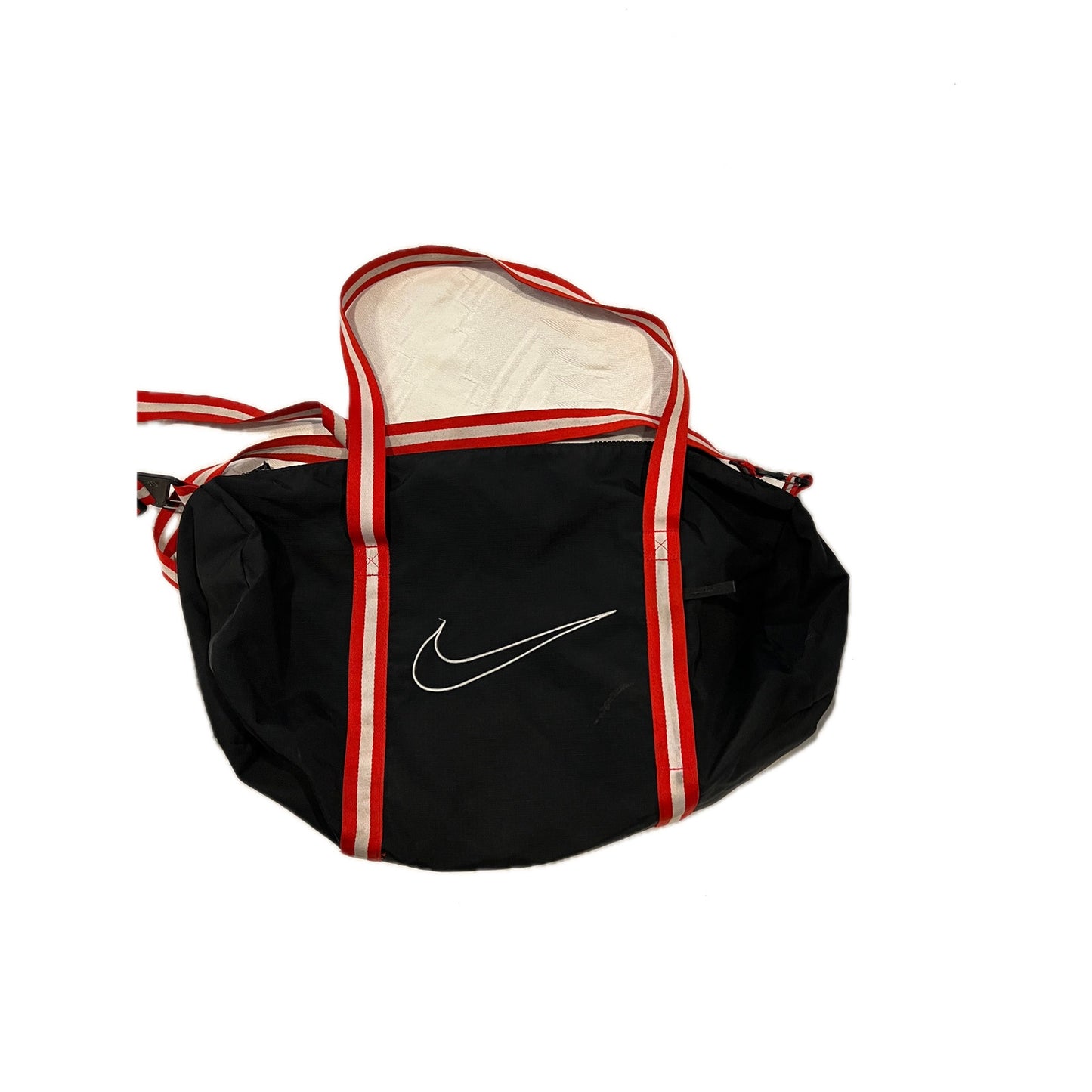 Nike Flight Black Red Duffel Bag 20"x8"x6"