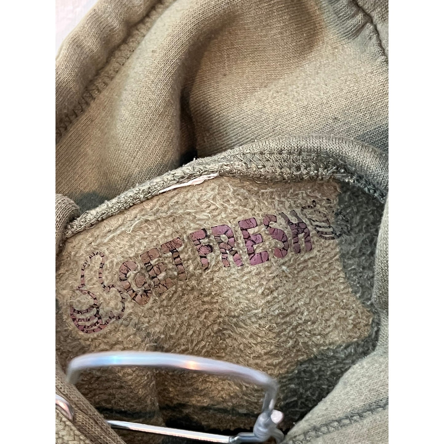 Sweat à capuche pullover vert armée homme taille M