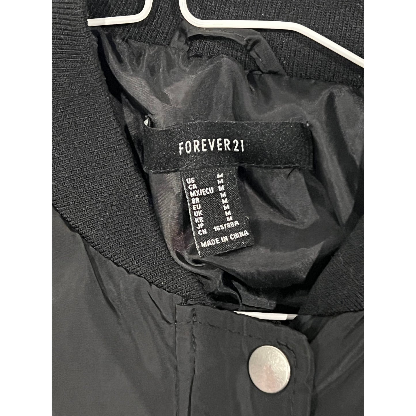 Forever 21 Cropped Quilted Puffer Jacket Womans M