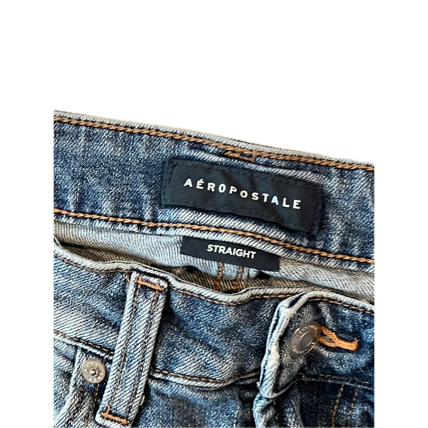 Aeropostale Straight Blue Jeans Mens 28x32
