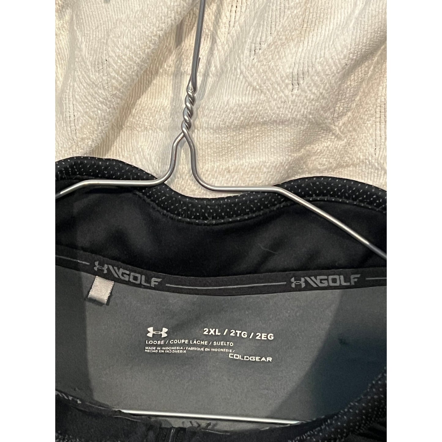 Under Armour Coldgear Qtr Zip Sweat Shirt Black Mens 2XL