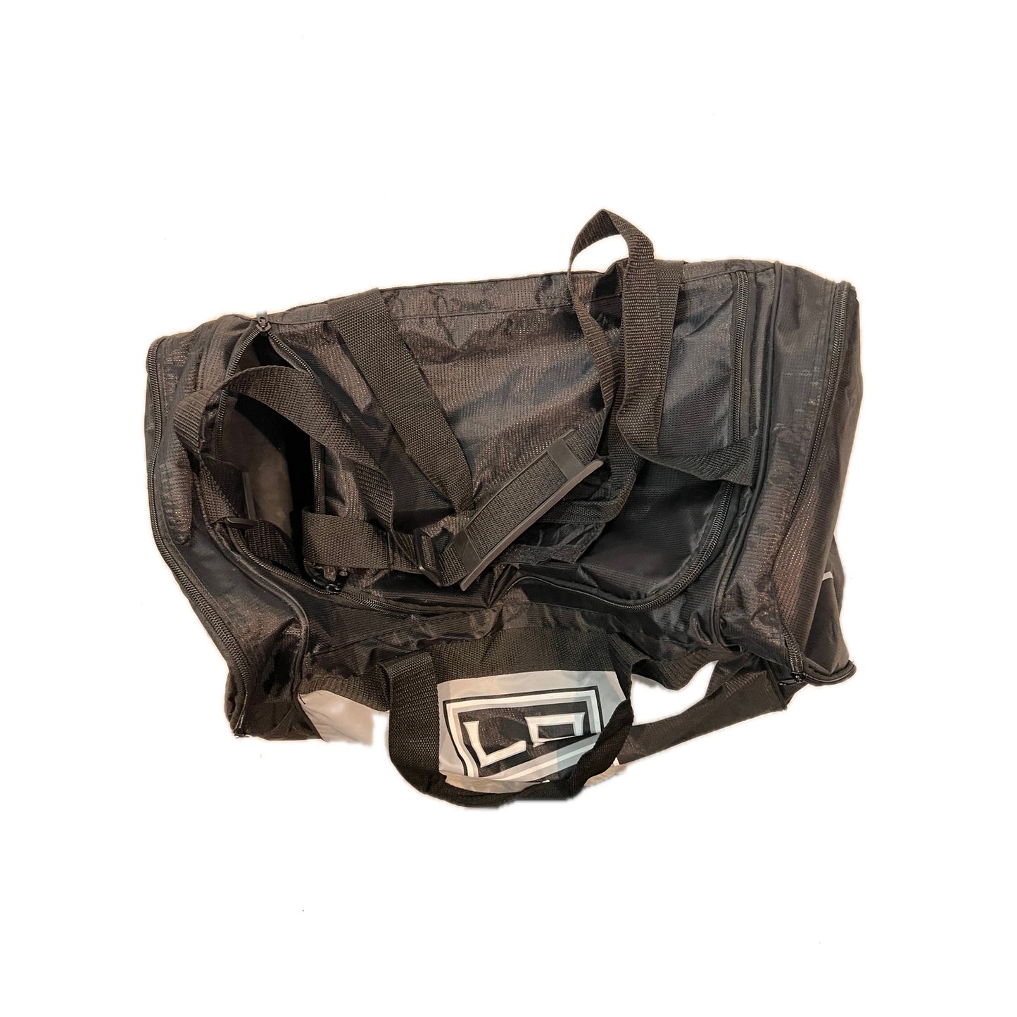 LA Kings NHL Black Gray Duffel Bag 20"x10"x10"