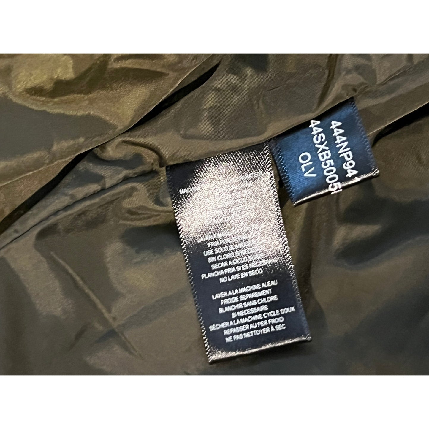 Kenneth Cole Puffy Hooded Parka Mens Med Drab Green