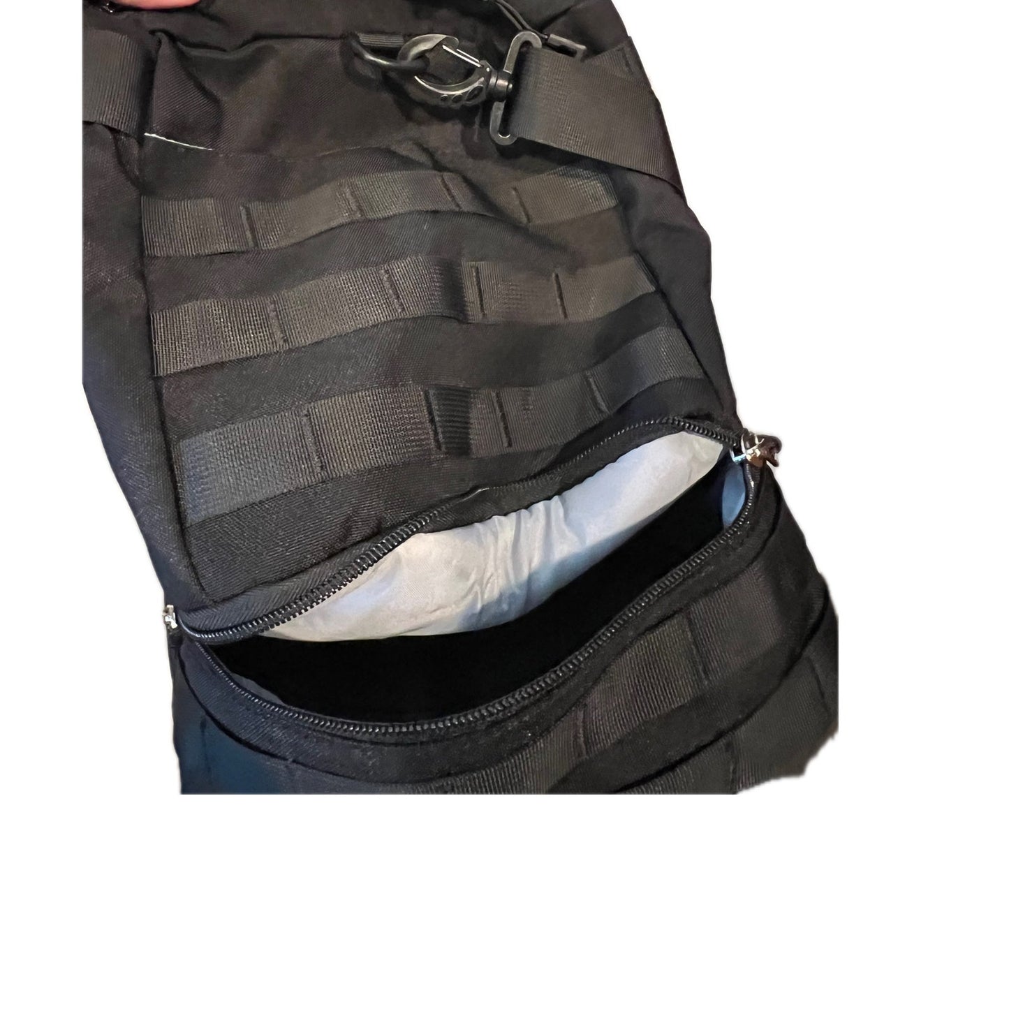 No Label Gear Bag 22"x12"x10" Black Soft Shell