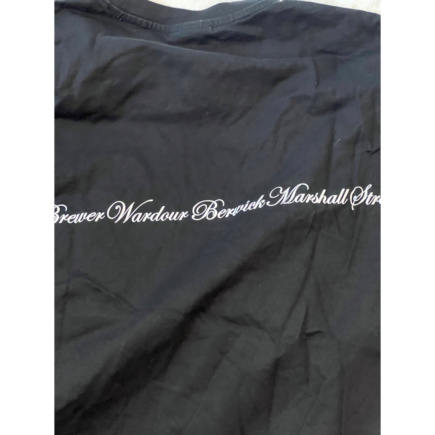 H&M Soho London Thick Loose Fit Black T-Shirt Mens L
