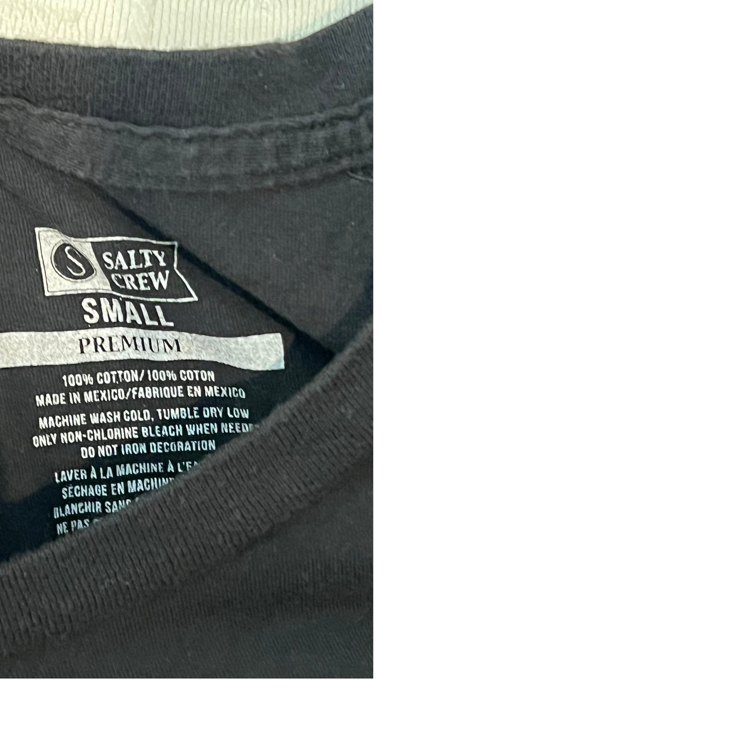 Salty Crew Black T-Shirt Mens M