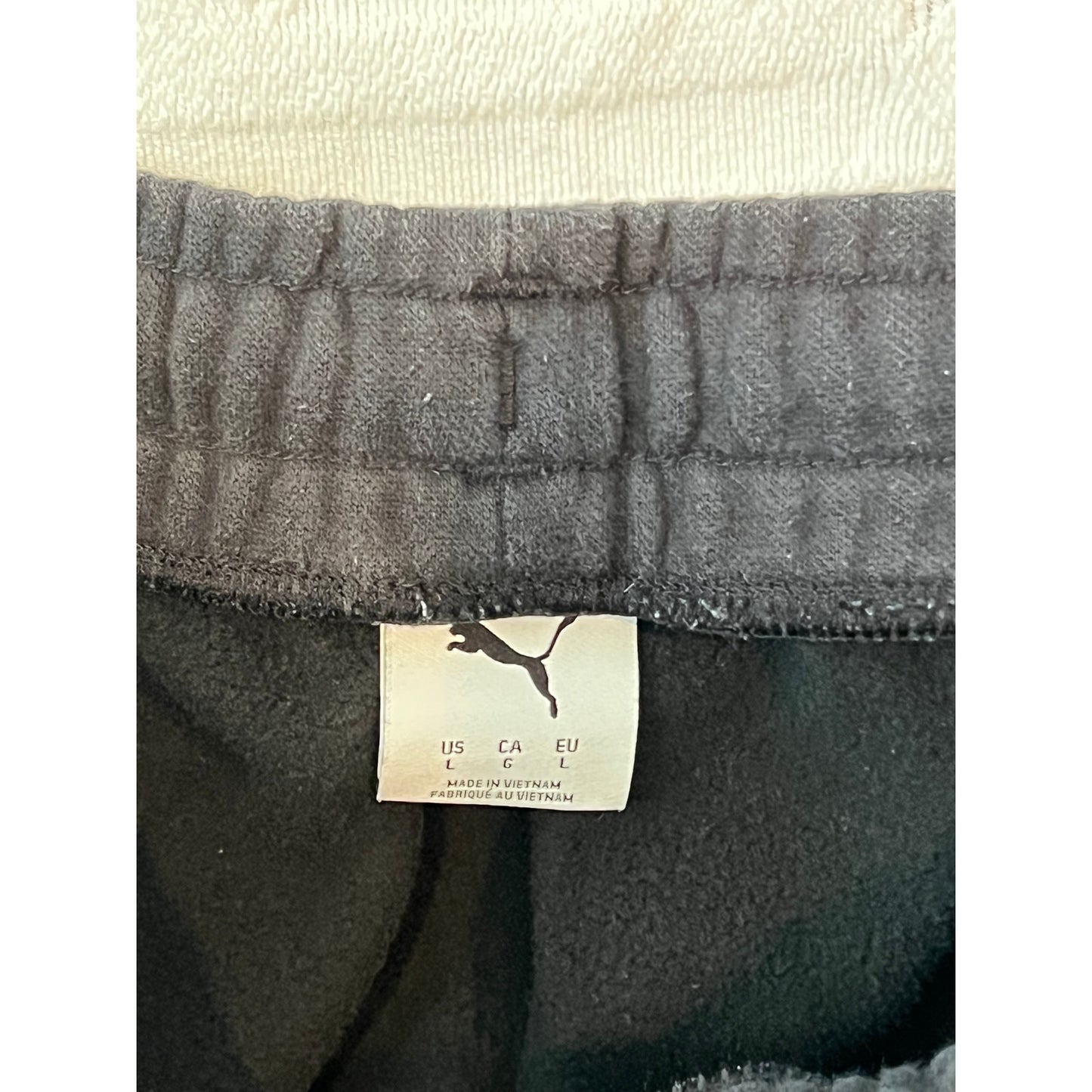 Pantalon de survêtement Puma noir coupe-cigarette Homme Large