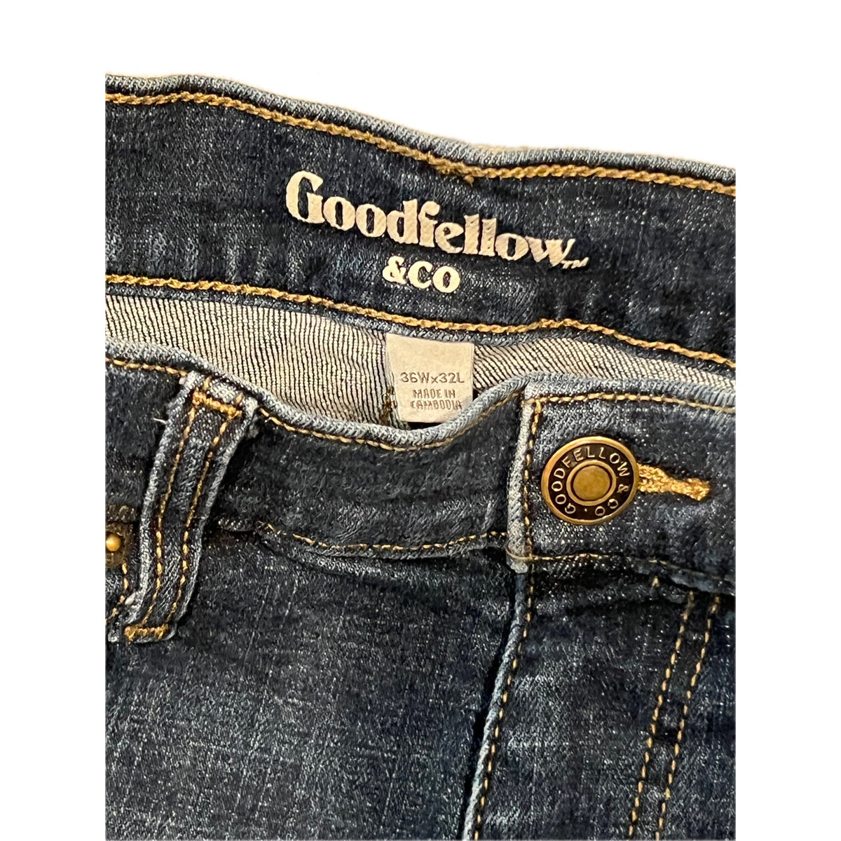 Goodfellow & Co Slim Straight Blue Jeans Mens 36x32