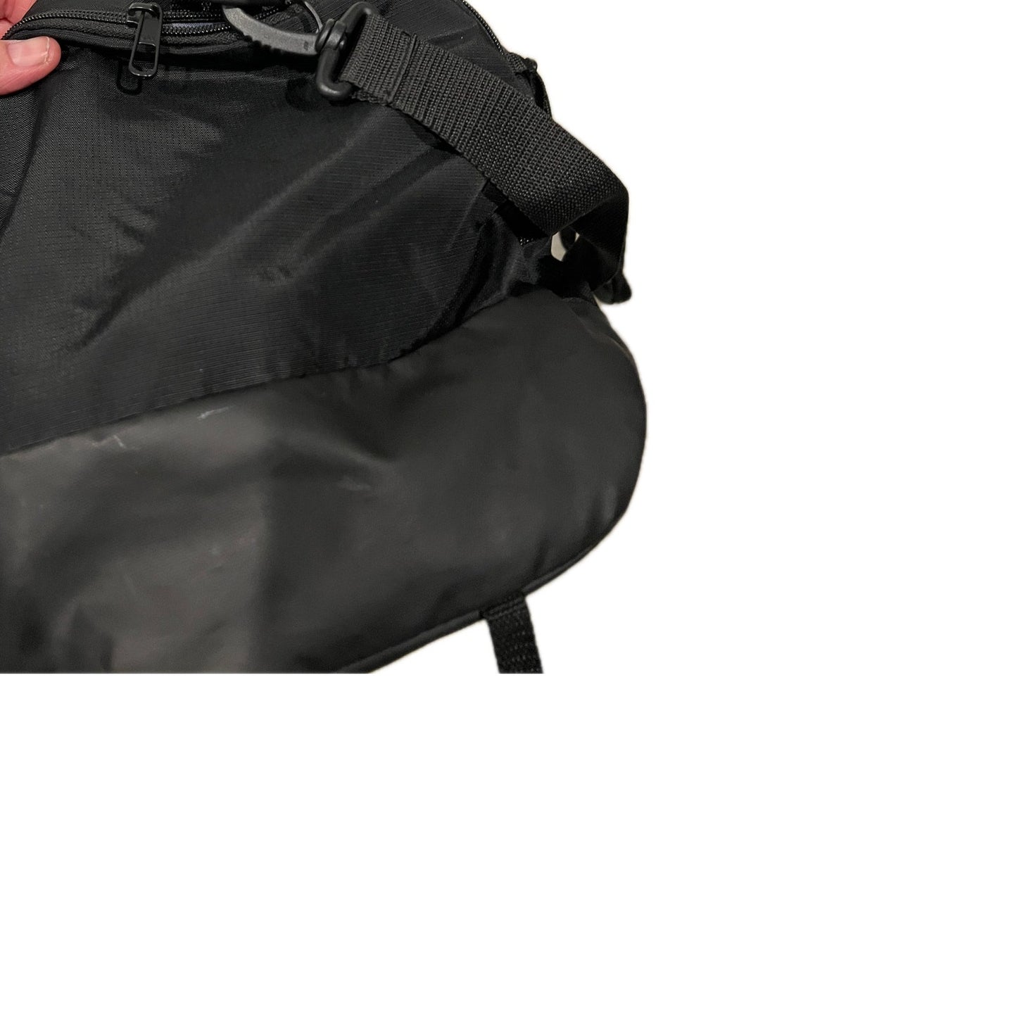 Bolsa de Lona Adidas Defender Mediana 51x30x25 cm Negro Blanco