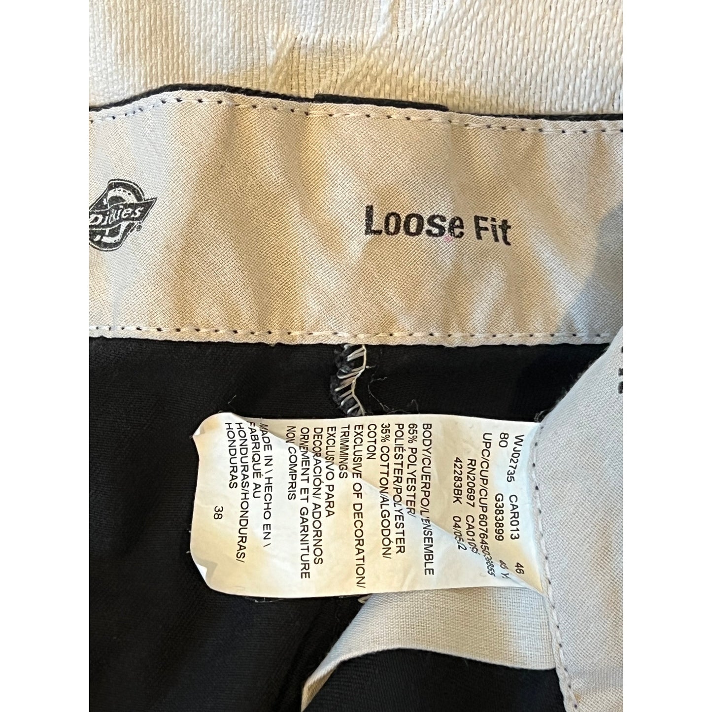 Dickies Black Work Chino Shorts Mens 40