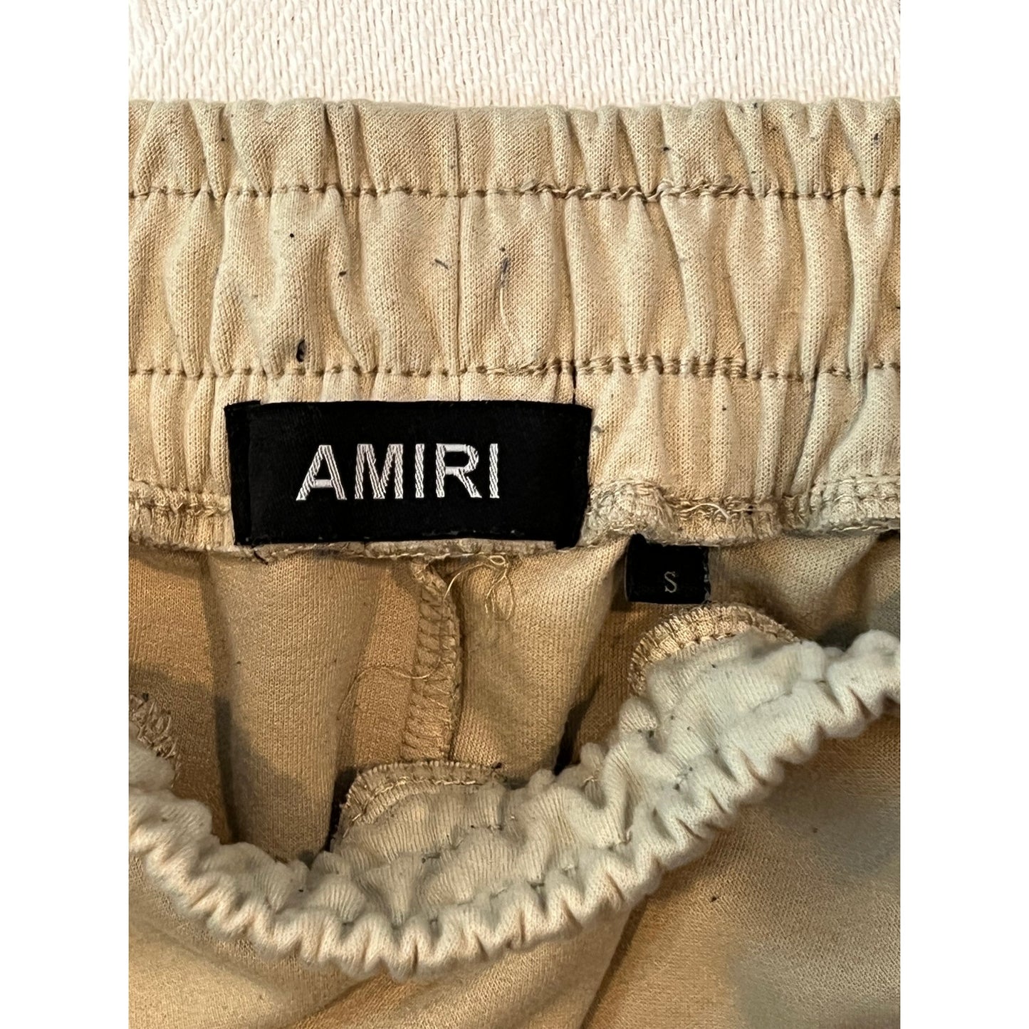 Amiri Beige Cuffed Ankle Sweat Pants Mens Size S
