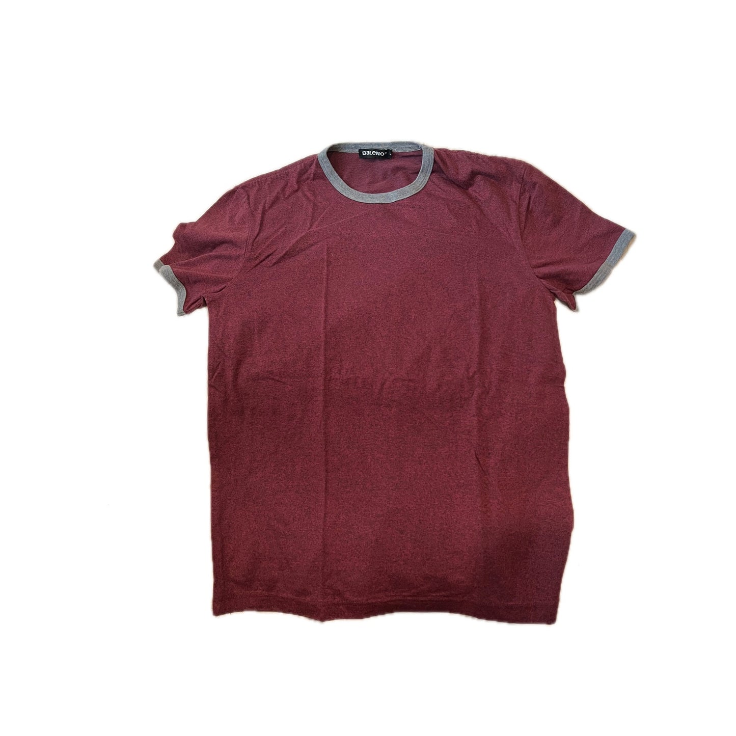 Baleno Burgundy Red T-Shirt Mens L