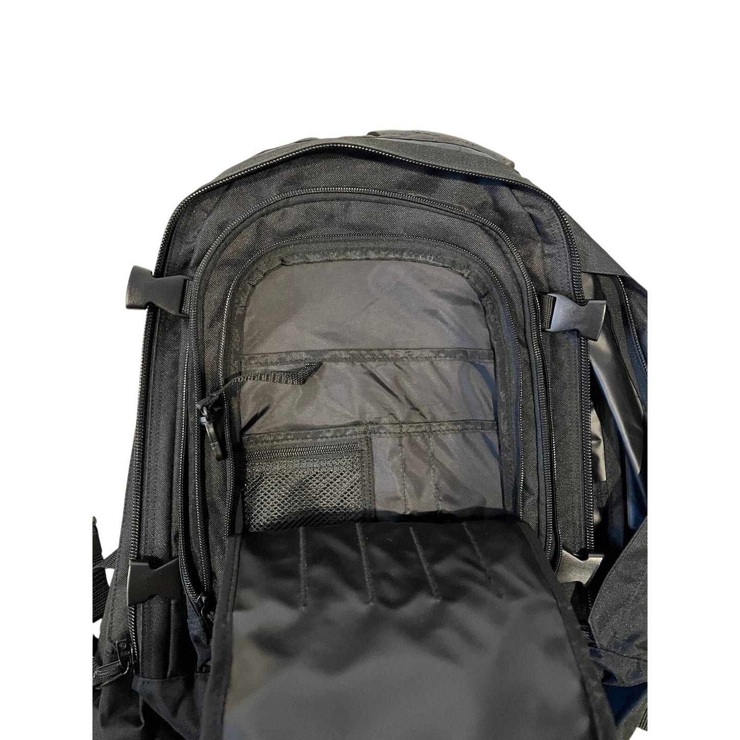 Mercury Black XL Tactical Backpack w Hip Flaps