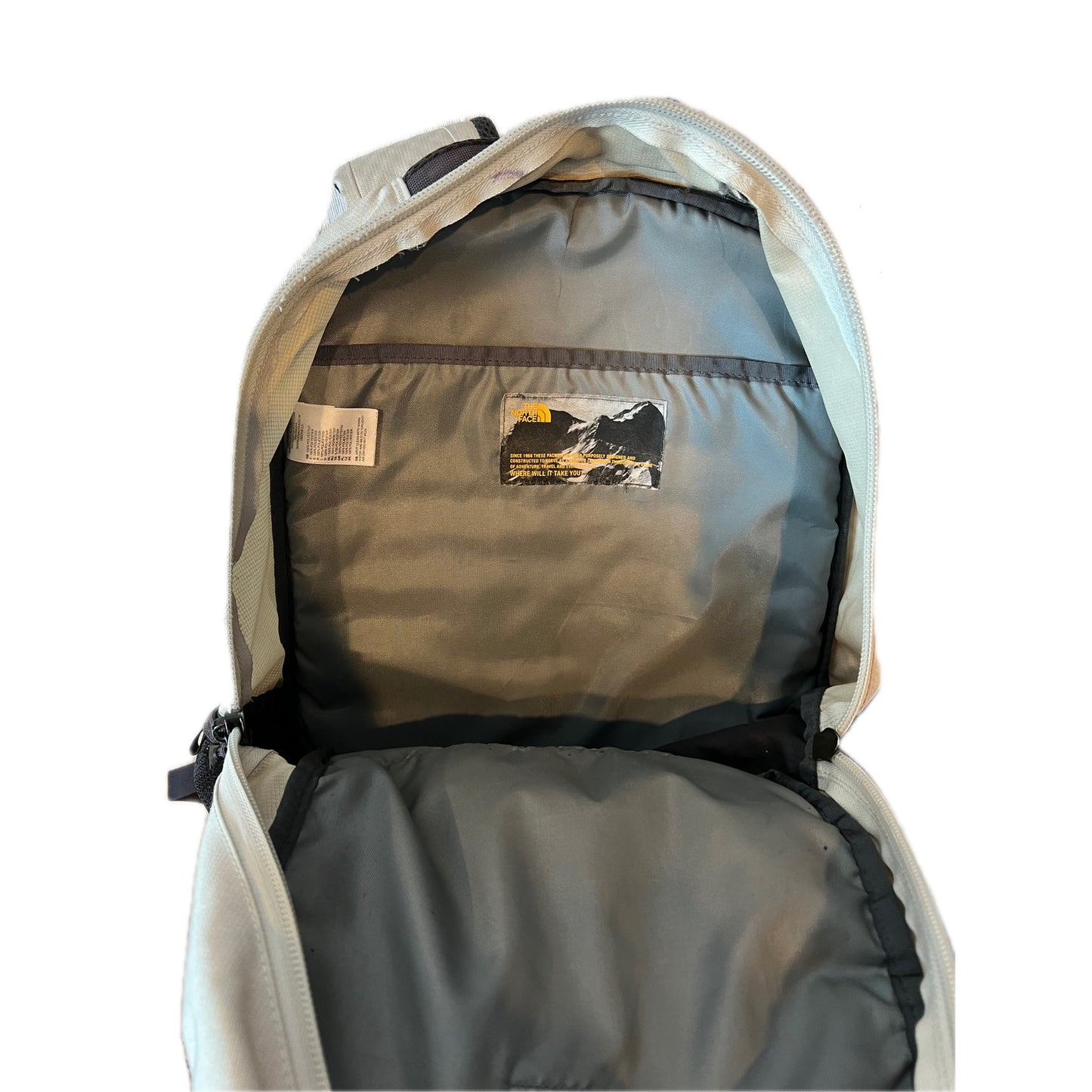 The North Face Jester White Black Backpack