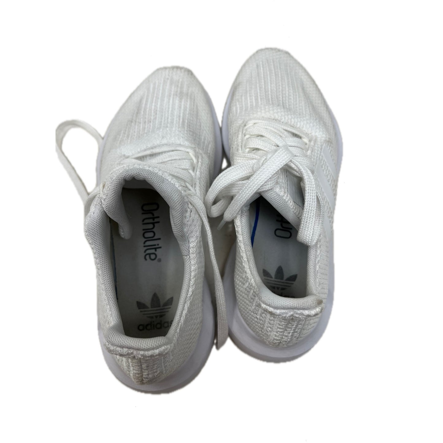 Adidas Swift Run J Triple White Training Shoe Mens 6