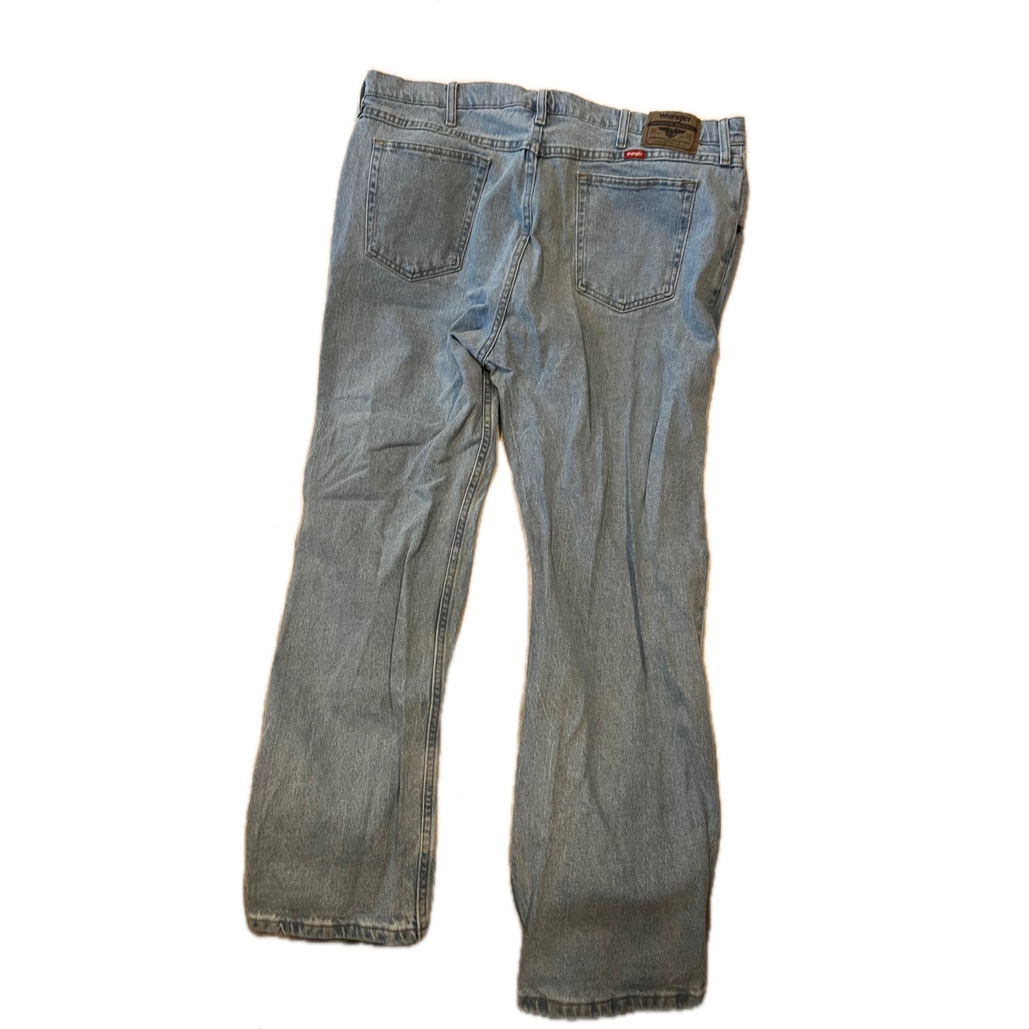 Wrangler Straight Fit Blue Jeans Mens 42x32