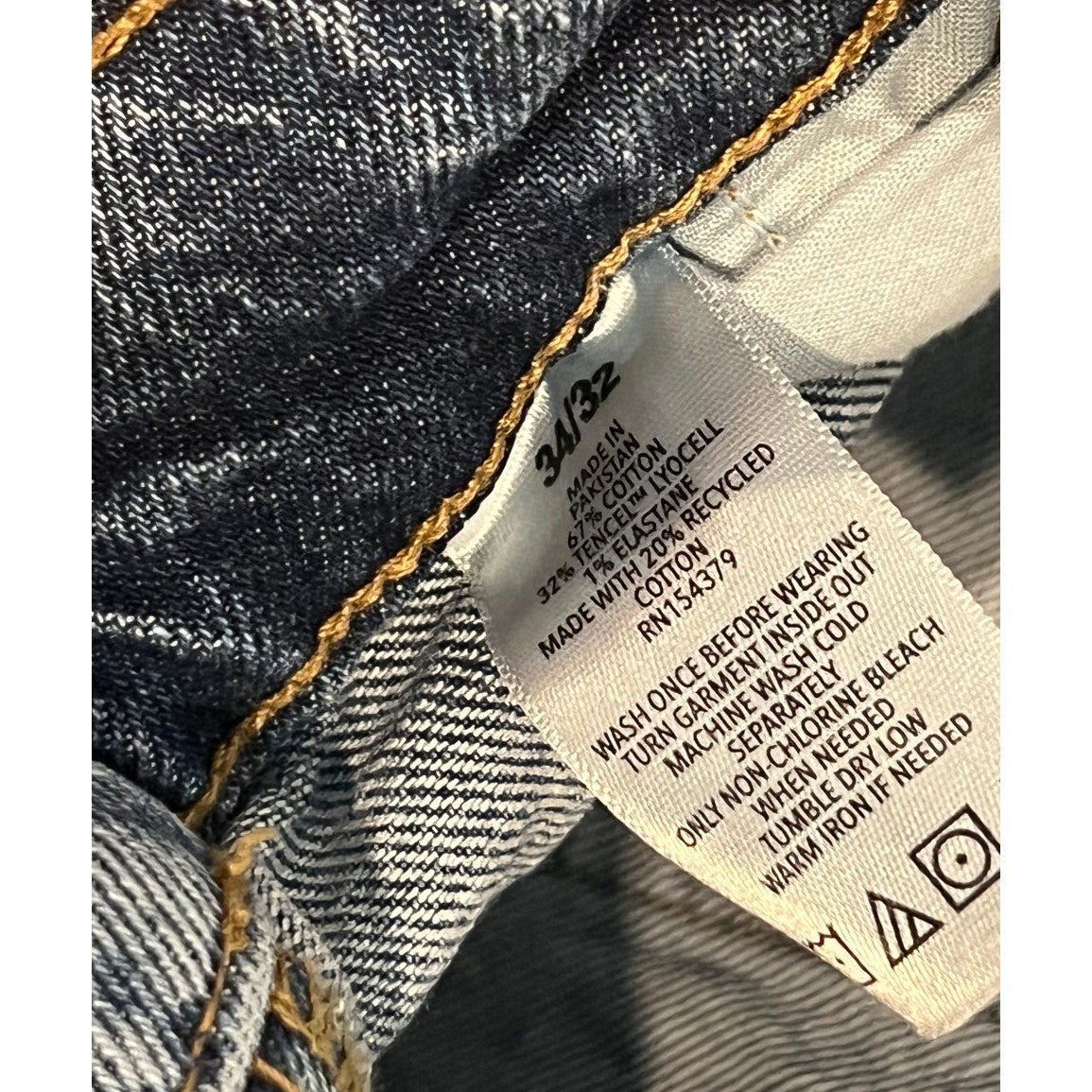 Aeropostale Loose Straight Blue Jeans Mens 34x32