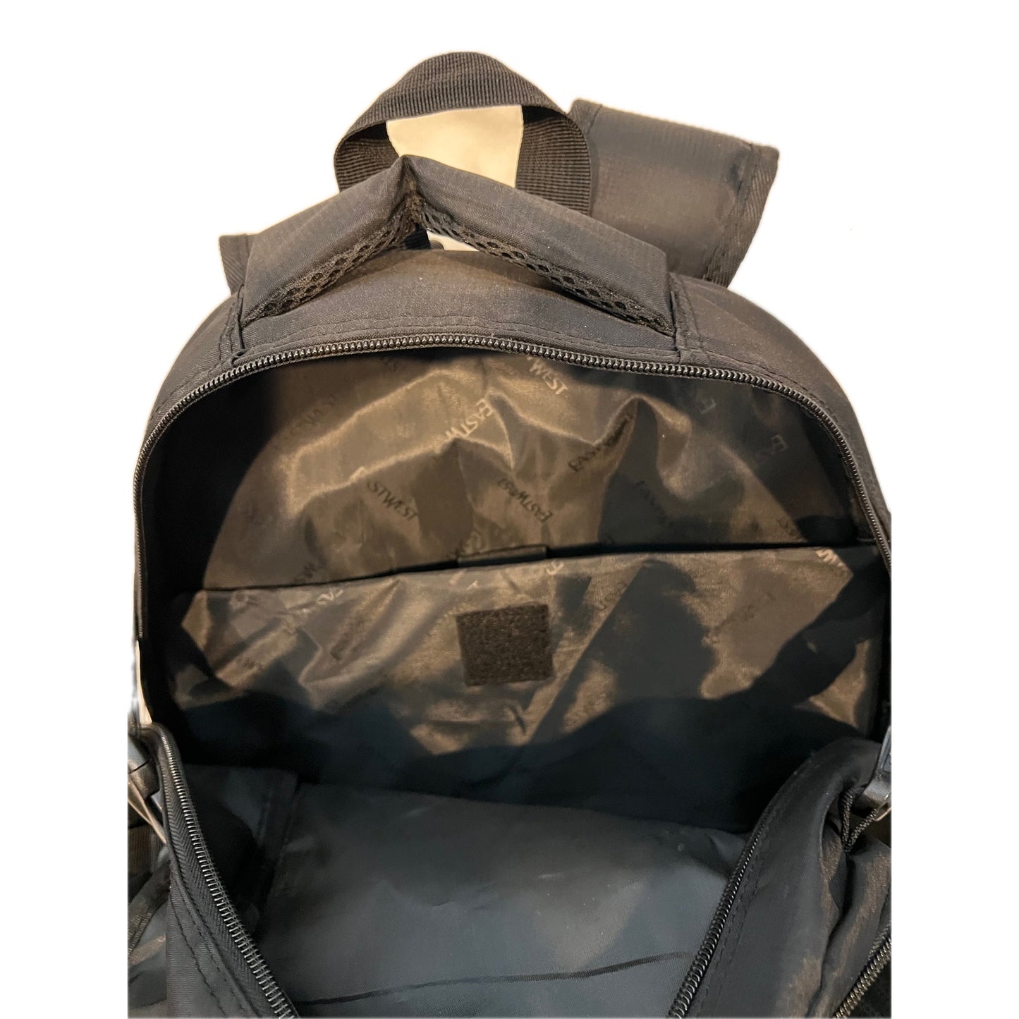 Sac à dos pour ordinateur portable rembourré en toile noire East West