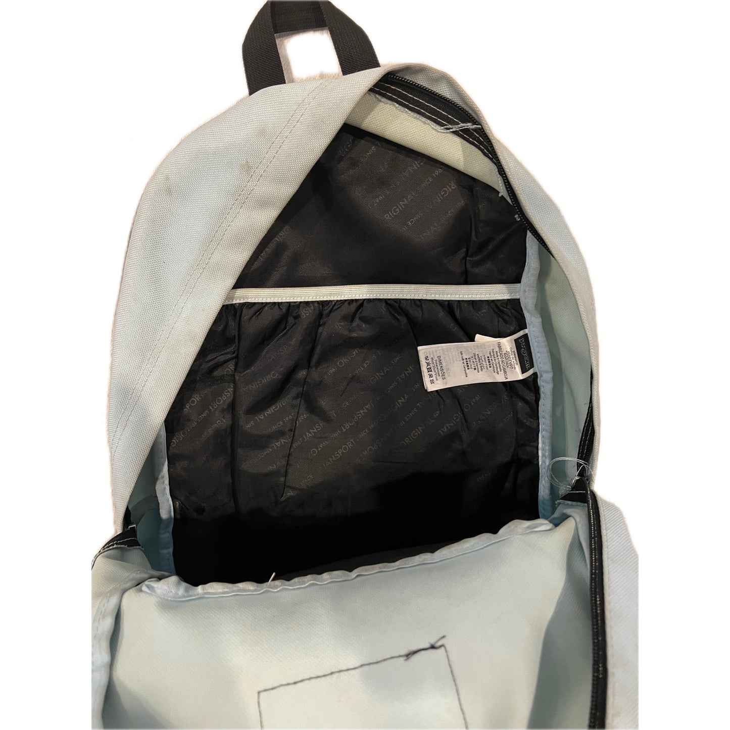 JanSport Right Pack 3 Section White Brown Backpack