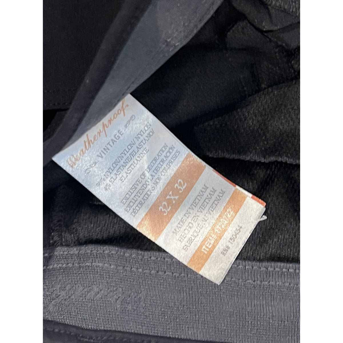 Weatherproof Flat Front Casual Black Dress Pants Mens 32x32